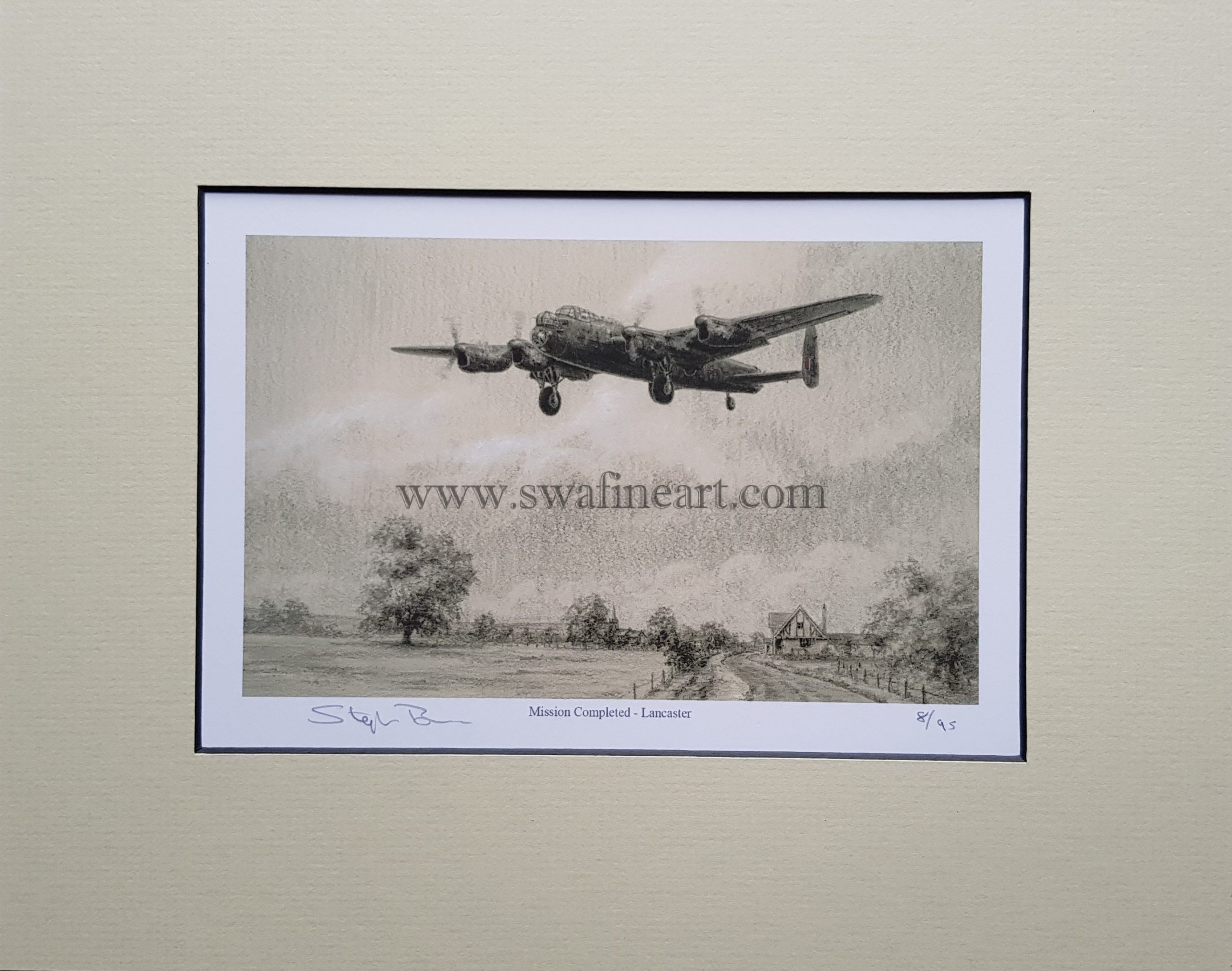 Avro Lancaster Aviation Art Print Mission Completed East Kirkby